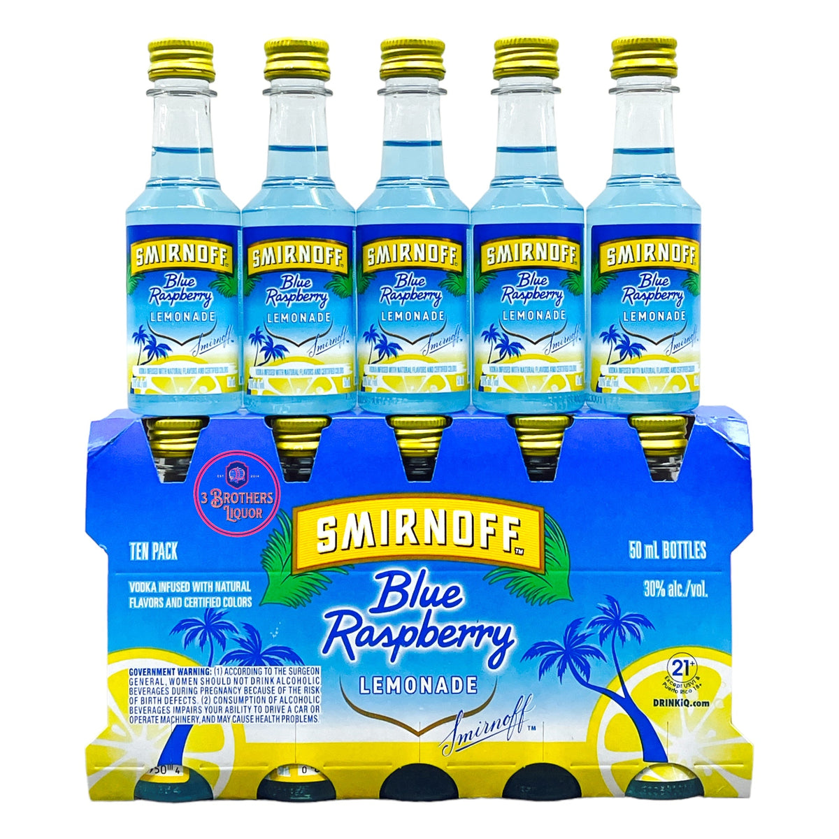 Smirnoff Blue Raspberry Lemonade Vodka 50ml