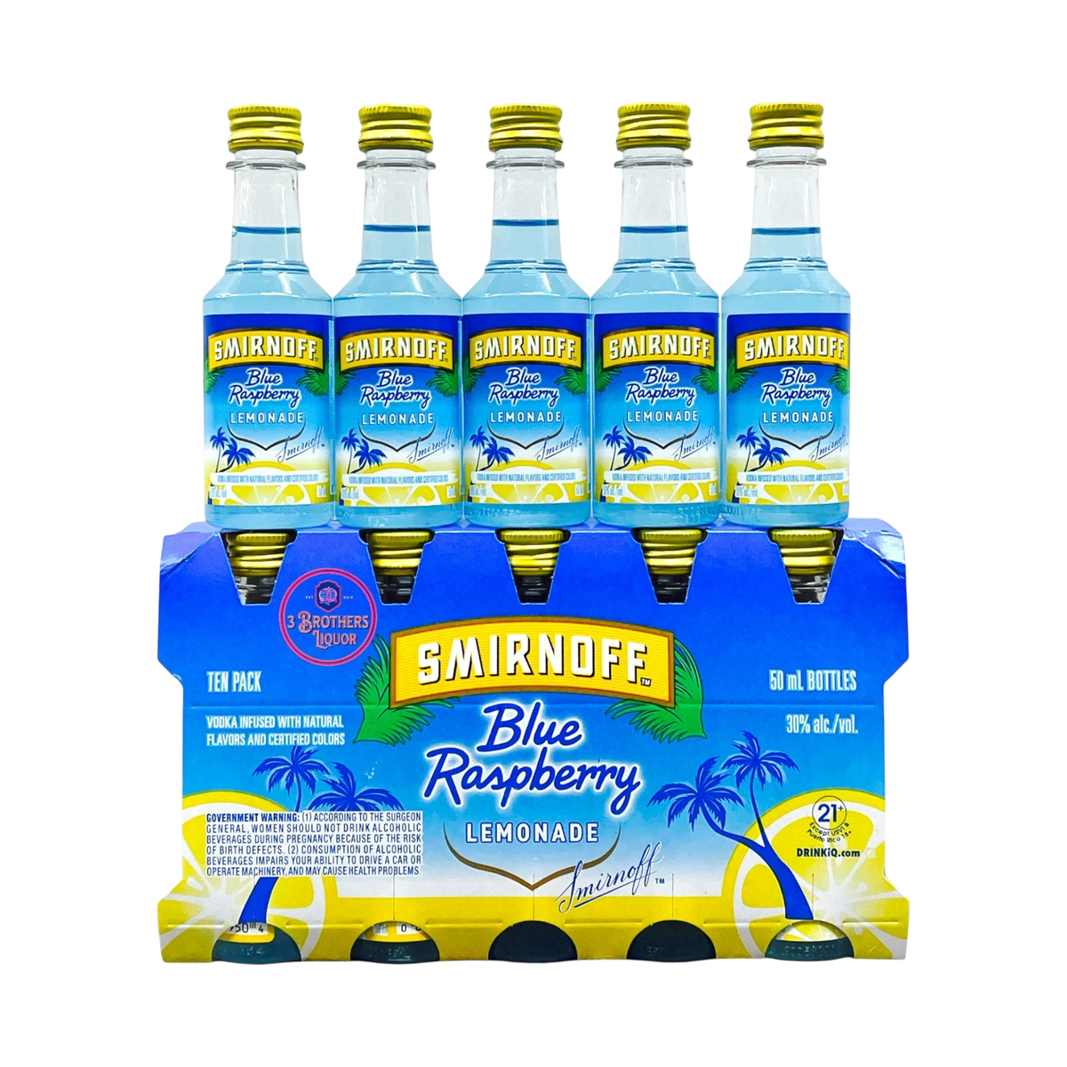 Smirnoff Blue Raspberry Lemonade Vodka 50ml