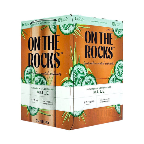 On The Rocks  Suntory Cucumber & Lemonade Mule 4pk Cans