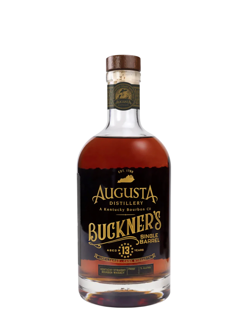 Augusta Distillery Buckner's Single Barrel Bourbon 13 Yrs. Barrel 143.3 Proof