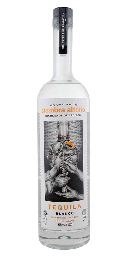 Siembra Alteno Tequila Blanco, 750ml.