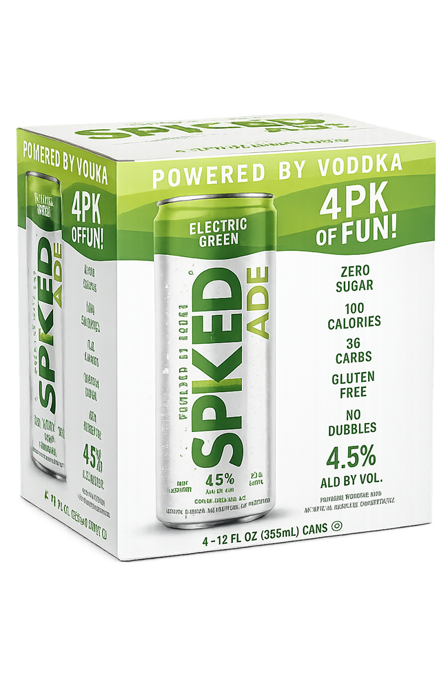 Spkedade Electric Green 12oz 4 pack