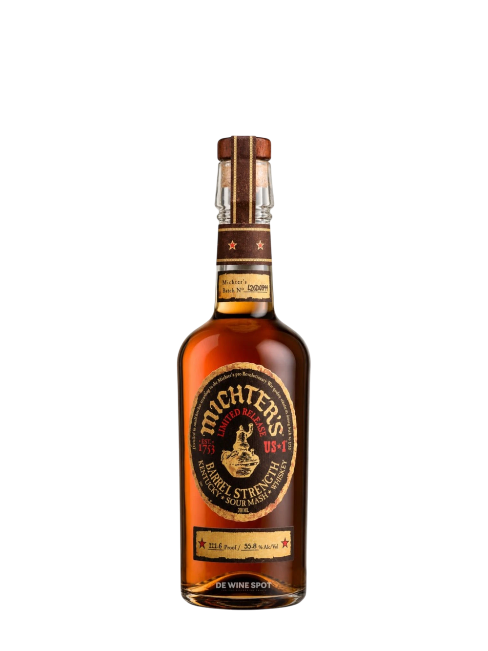 Michter's Limited Release US-1 Barrel Strength Sour Mash Whiskey 110.4 Proof 750ml