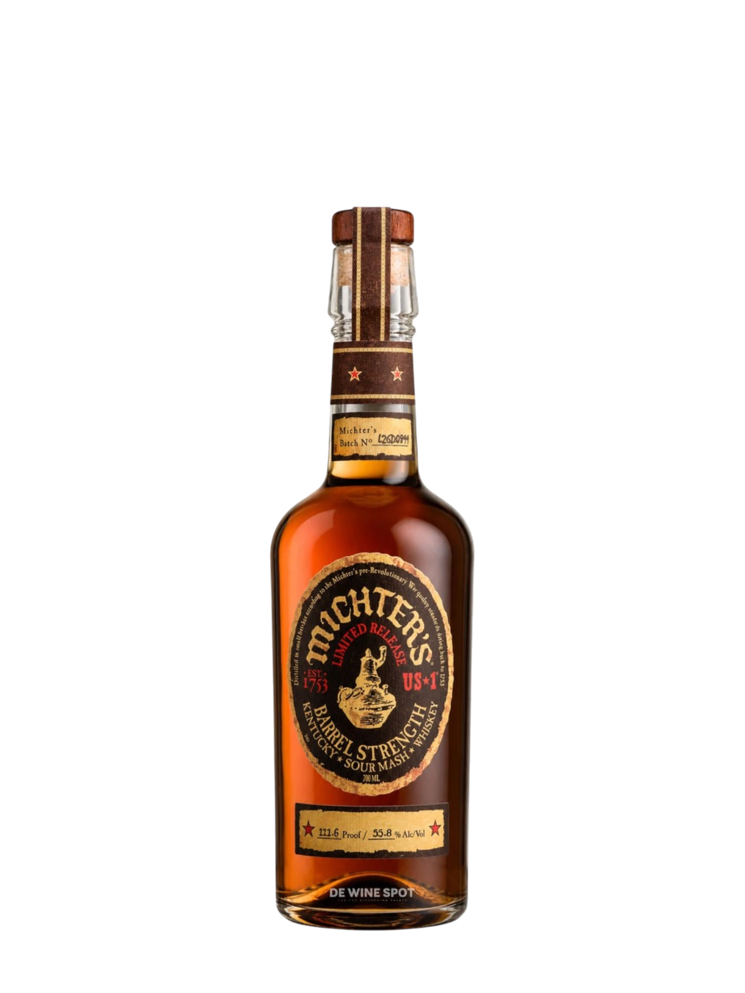 Michter's Limited Release US-1 Barrel Strength Sour Mash Whiskey 110.4 Proof 750ml