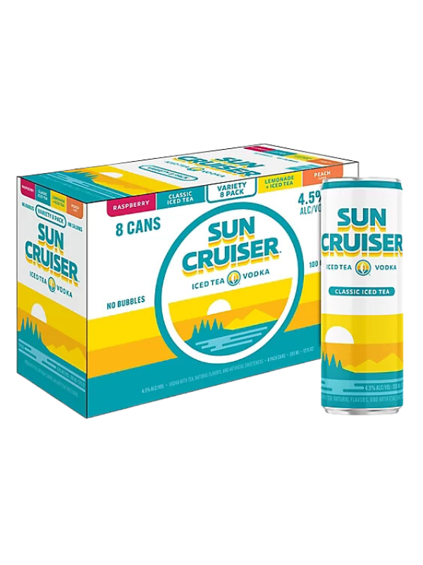 Sun Cruiser Iced Tea Vodka 8pk Varity pk 12oz cans