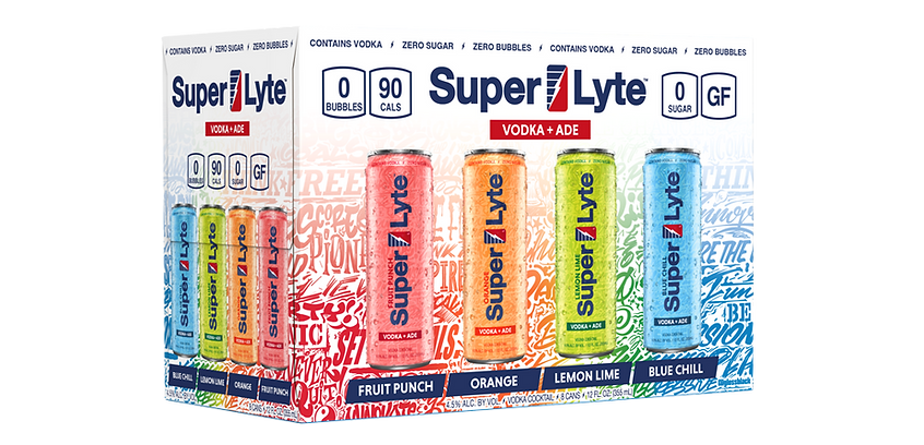 Super Lyte is a Vodka + Ade 8 pack