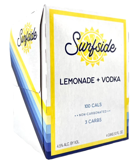 Surfside Lemonade + Vodka, 4 Can Pk