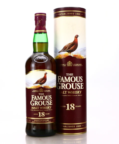 The Famous Grouse 18 Year Old Blended Malt Whisky 750ml