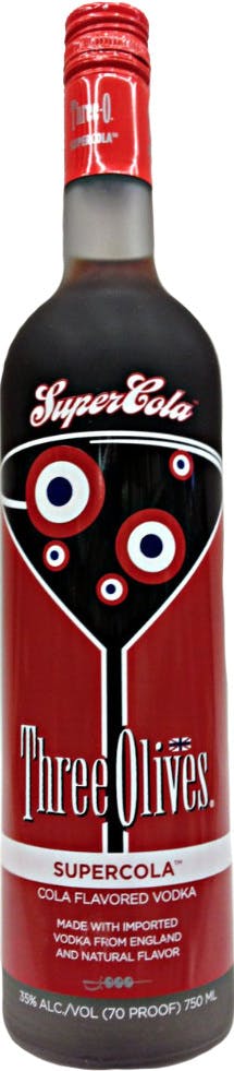Three Olives Super Cola, Cola Flavored Vodka 1.75