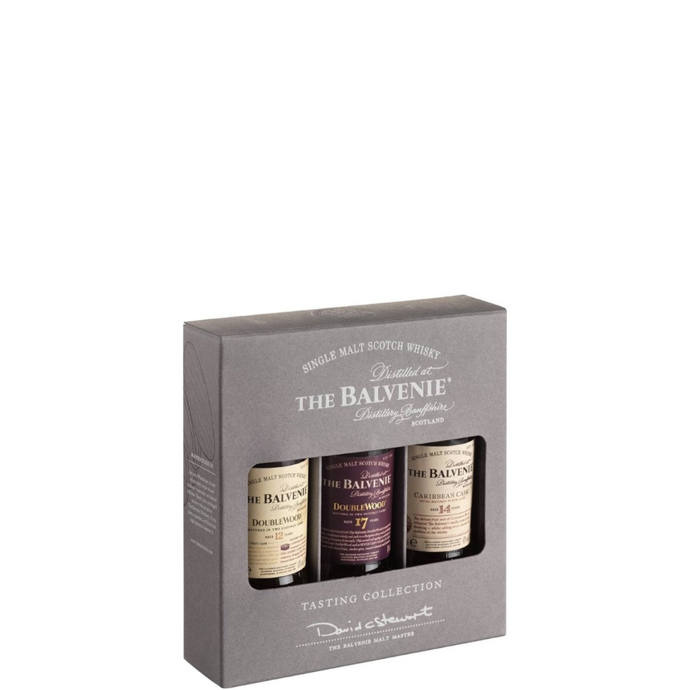 The Balvenie Single Malt Trio Aged 12, 14, 17 Years 50ml'.