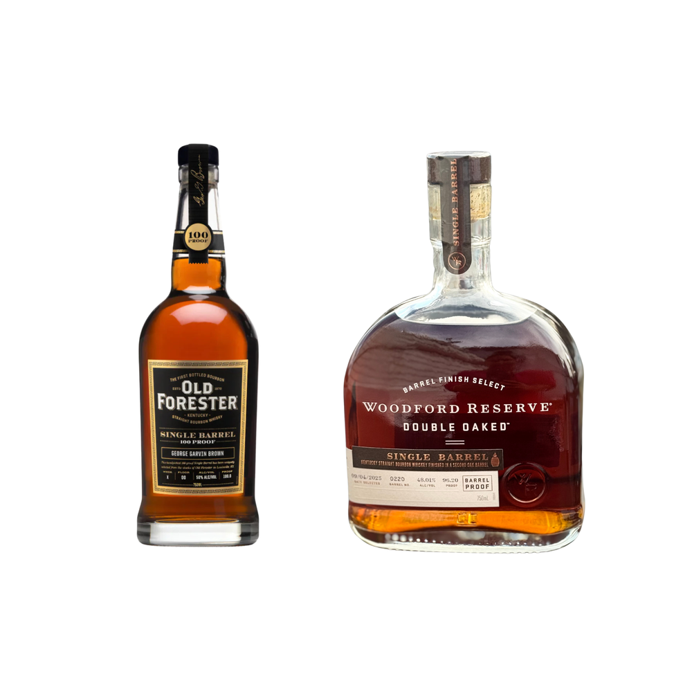 Old Forester  and Woodford Single barrel