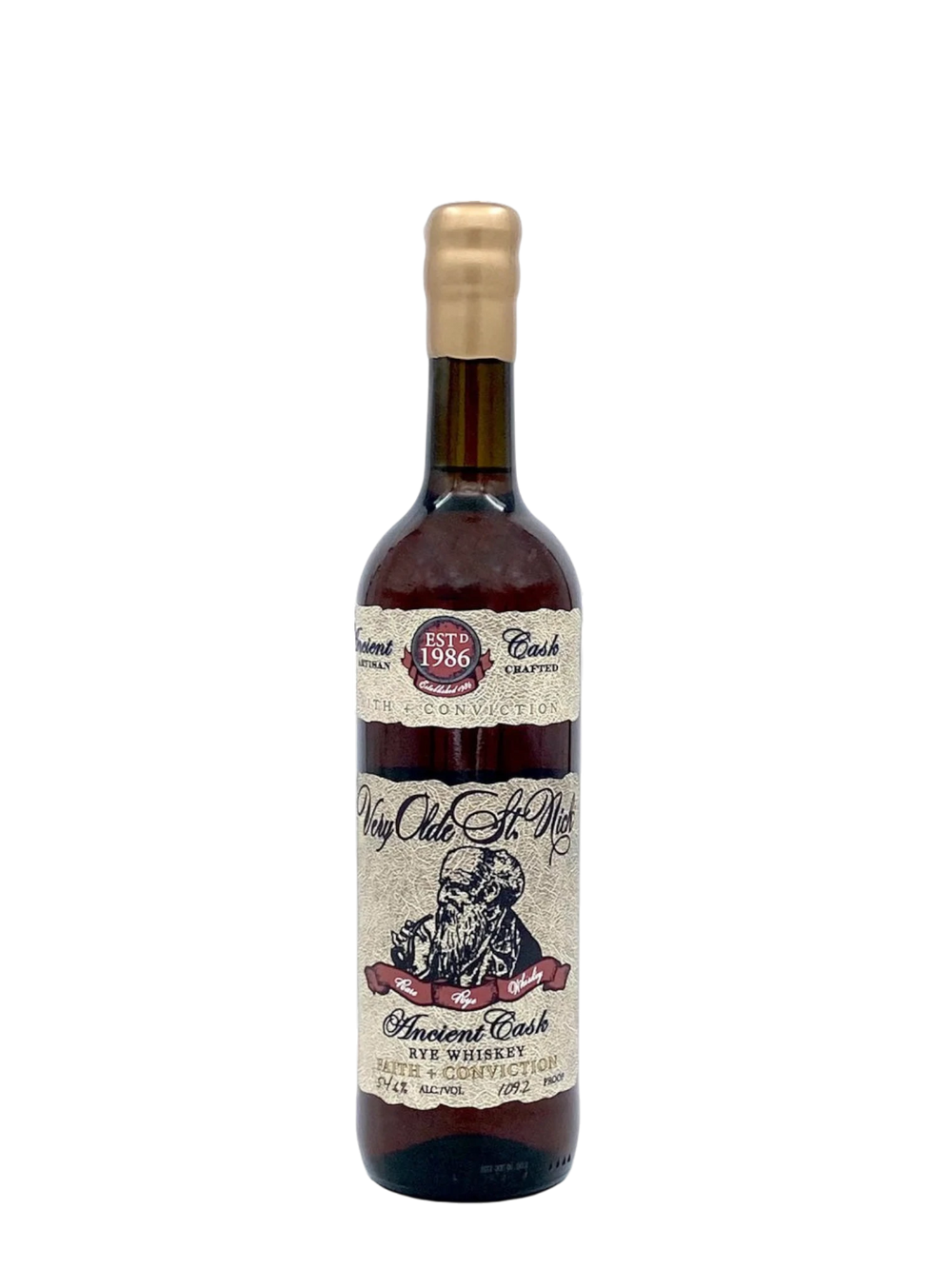 Very Old St. Nick, Faith & Conviction, Rye Whiskey,750ml