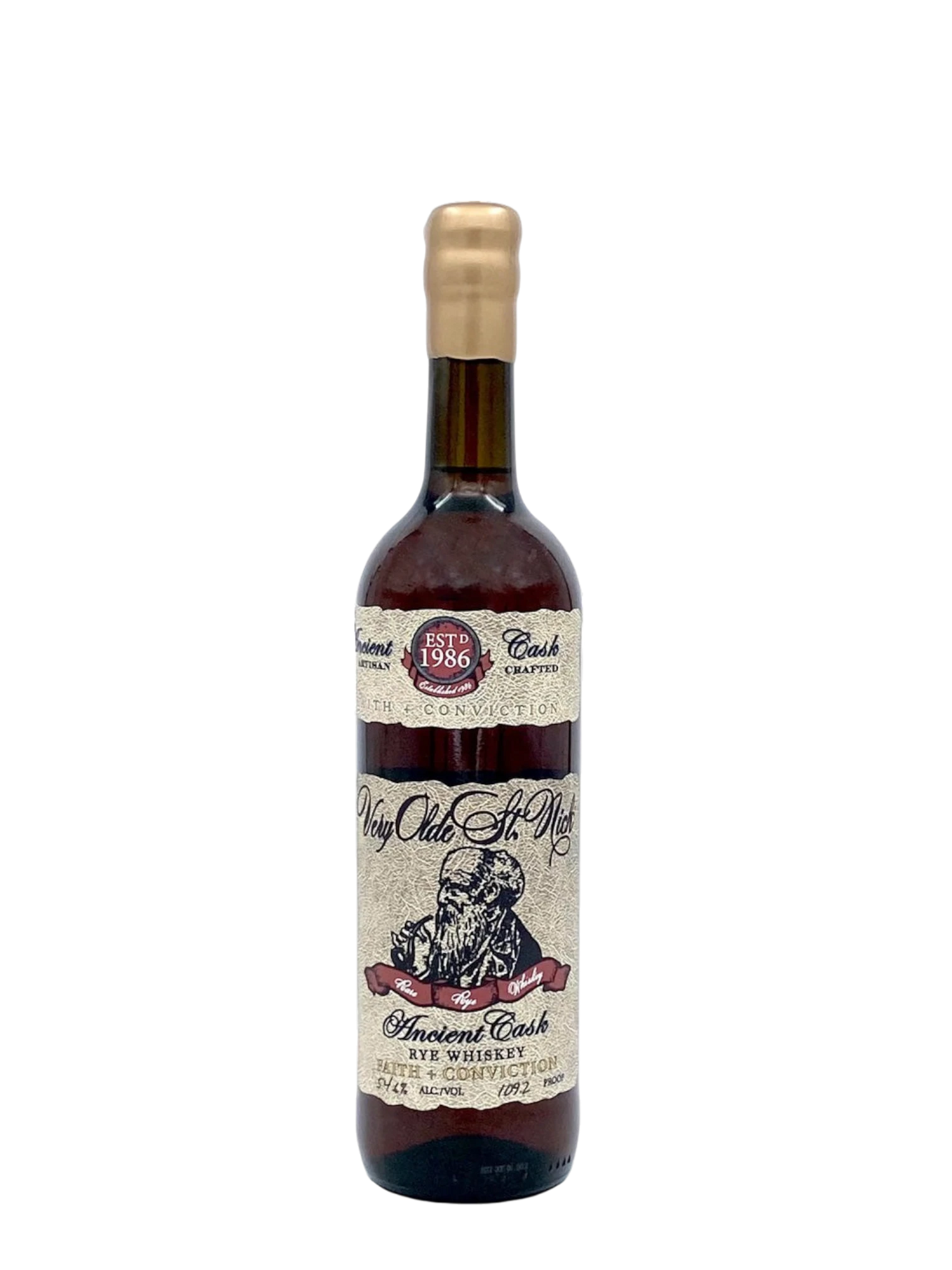 Very Old St. Nick, Faith & Conviction, Rye Whiskey,750ml