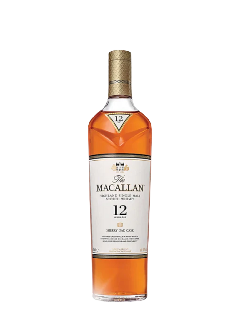The Macallan 12 Year Sherry Oak Single Malt Scotch Whisky,.