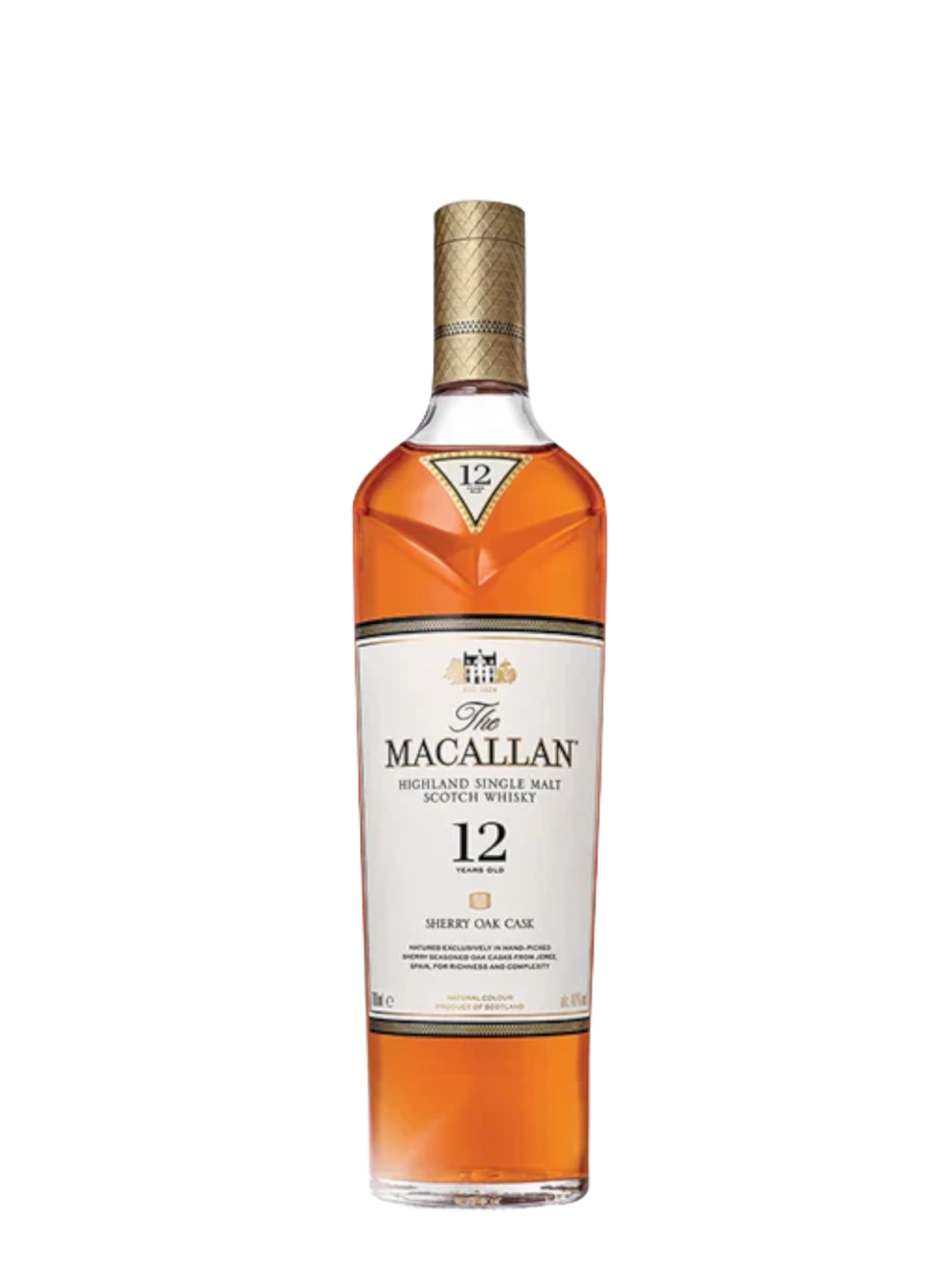 The Macallan 12 Year Sherry Oak Single Malt Scotch Whisky,.