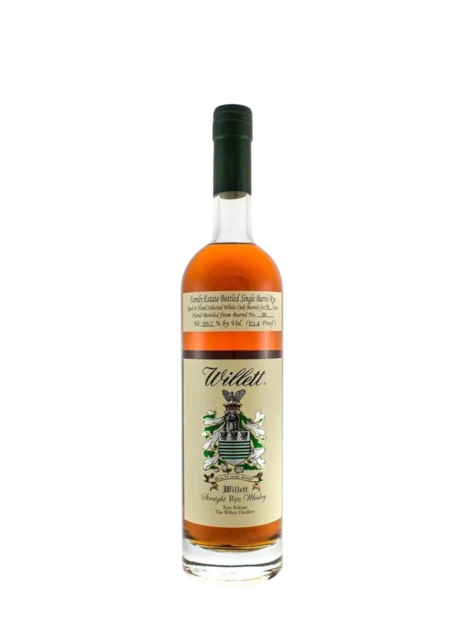 Willett Family 9 Years Estate Single Barrel Rye 750ml