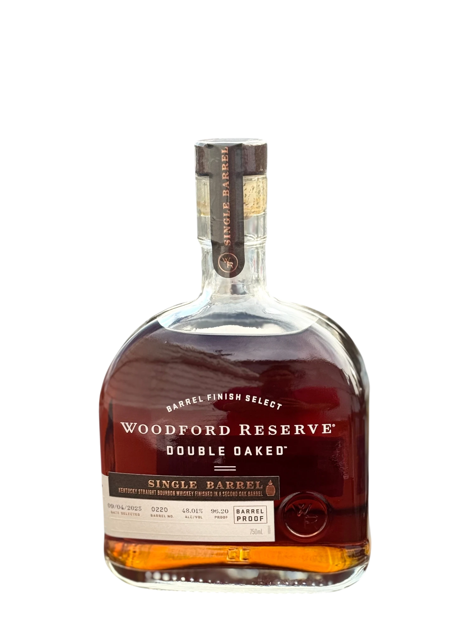 Woodford Reserve Double Oaked Barrel Proof Single  Barrel "Preet Liquor" 96.20 Proof 750ml