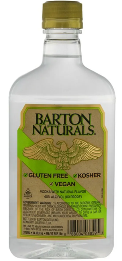 Barton Vodka Kosher 80pf 375ml