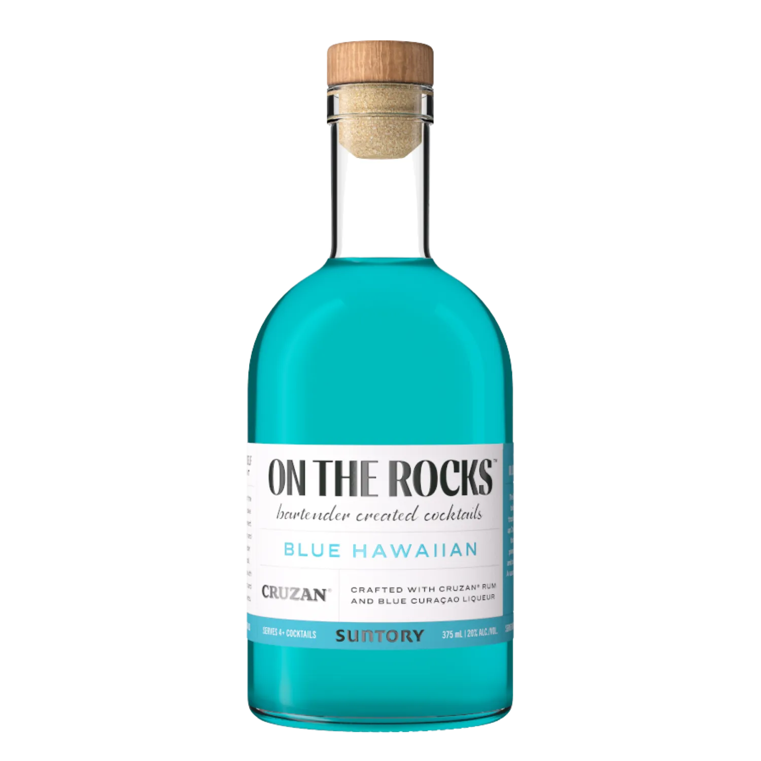 On The Rocks Blue Hawaiian With Cruzan Rum 375ml
