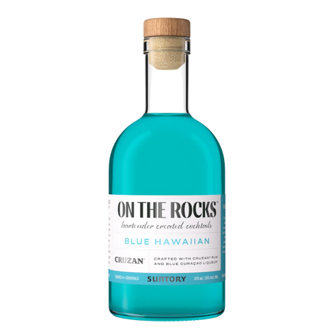 On The Rocks Blue Hawaiian With Cruzan Rum 375ml