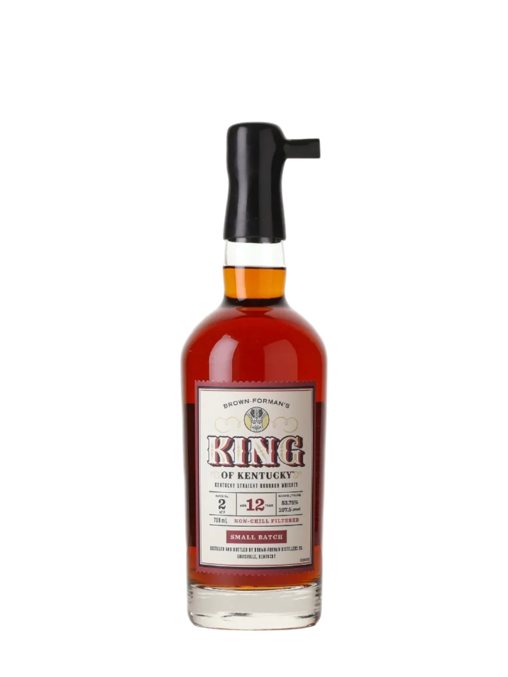 Brown Forman's King of Kentucky 12 Year Old Small Batch Bourbon Batch 2 - 107.5 Proof 700ml
