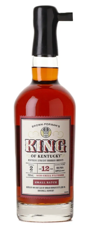 Brown Forman's King of Kentucky 12 Year Old Small Batch Bourbon Batch 2 - 107.5 Proof 700ml