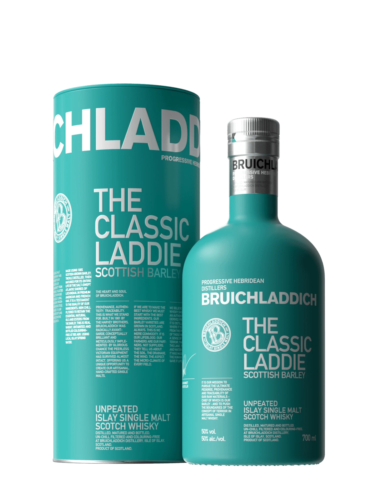 Bruichladdich Single Malt Scotch The Classic Laddie Scottish Barley Unpeated 750ml