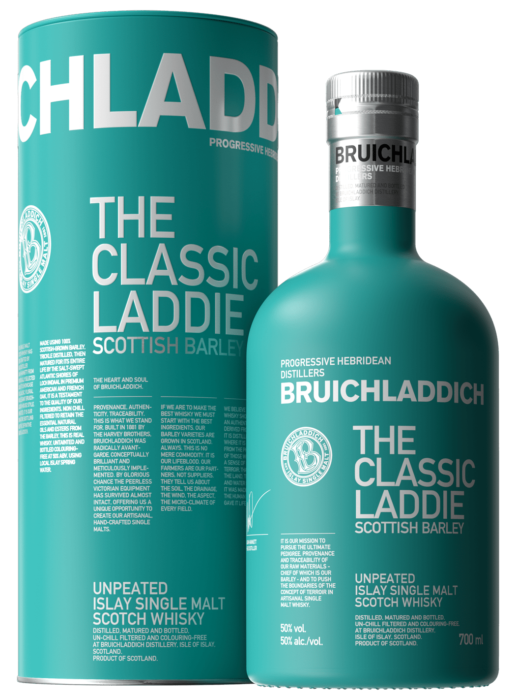 Bruichladdich Single Malt Scotch The Classic Laddie Scottish Barley Unpeated 100