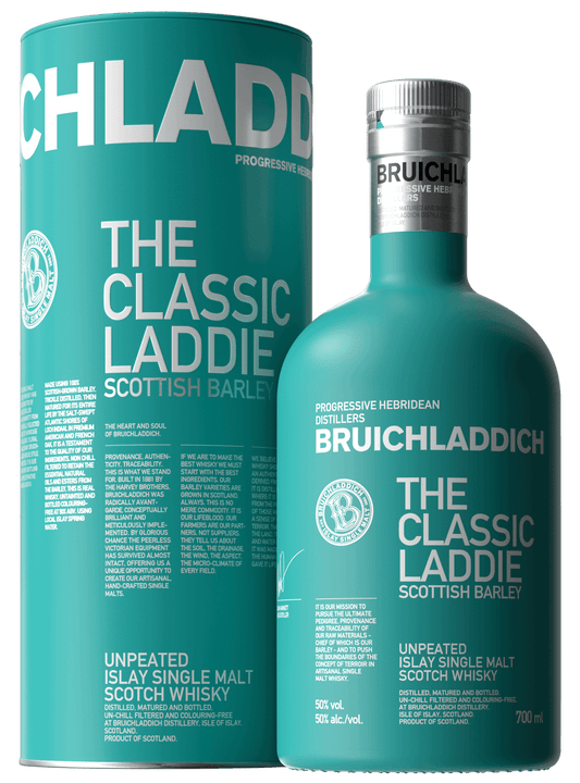 Bruichladdich Single Malt Scotch The Classic Laddie Scottish Barley Unpeated 100 750ml - Preet's Barrel