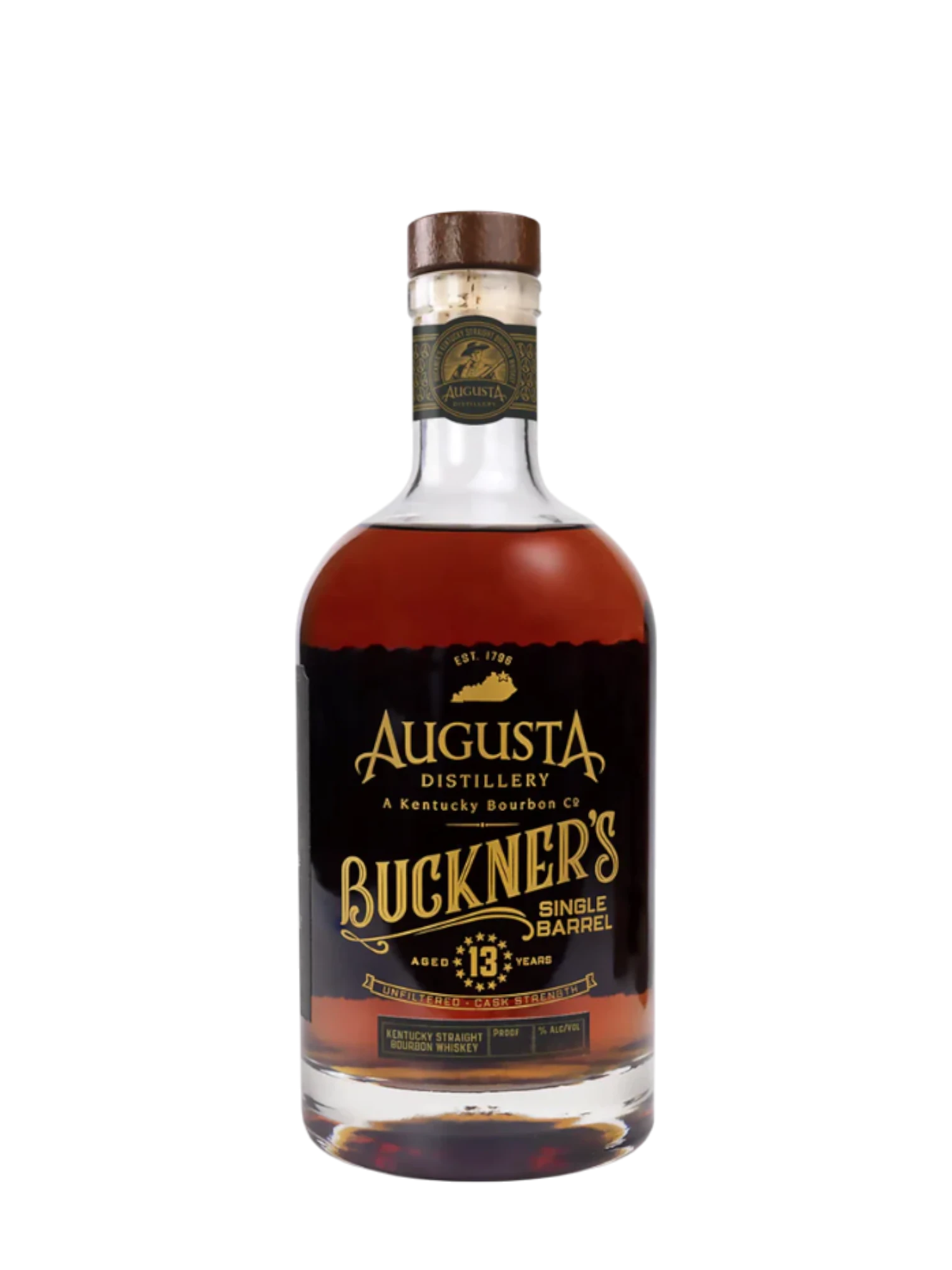 Augusta Distillery Buckner's Single Barrel Bourbon 13 Year Barrel 143.3 Proof 750ml