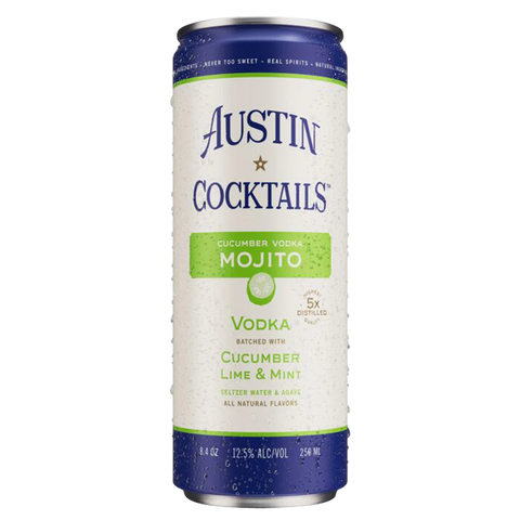 Austin Cocktails Cucumber Mojito RTD Cocktail Cans 4pack