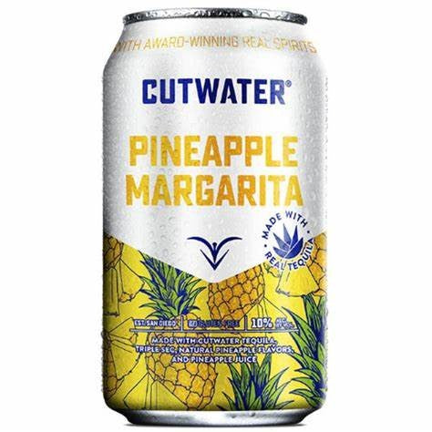 Cutwater Pineapple Margarita RTD Cocktail 4pk Cans