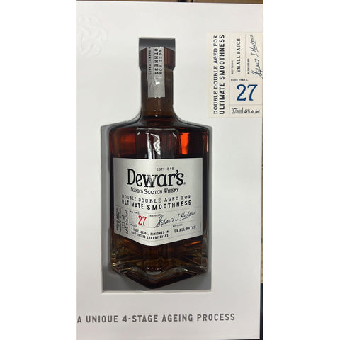 dewar's blended scotch double double aged 27 yr 92