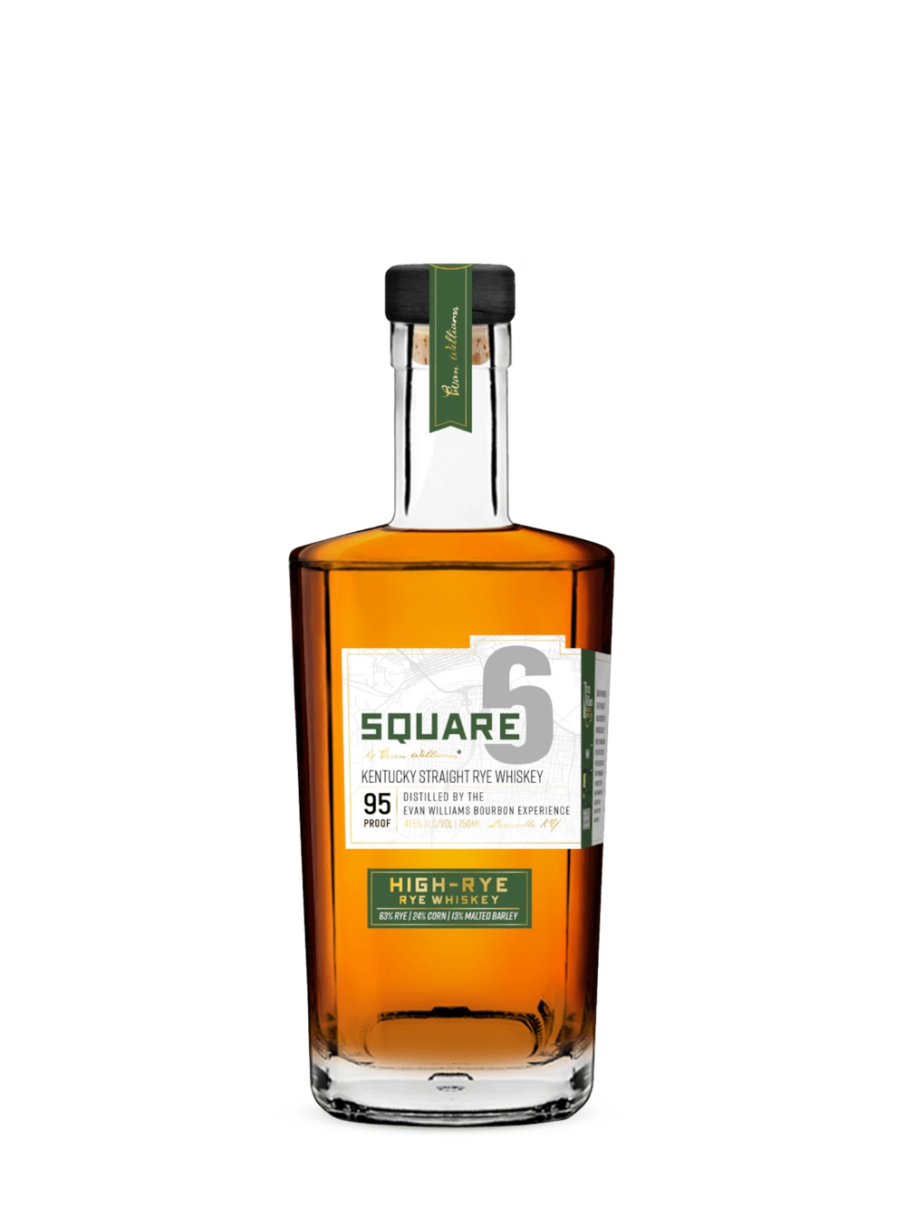 Evan Williams Square 6 High-Rye Rye Whiskey 750ml