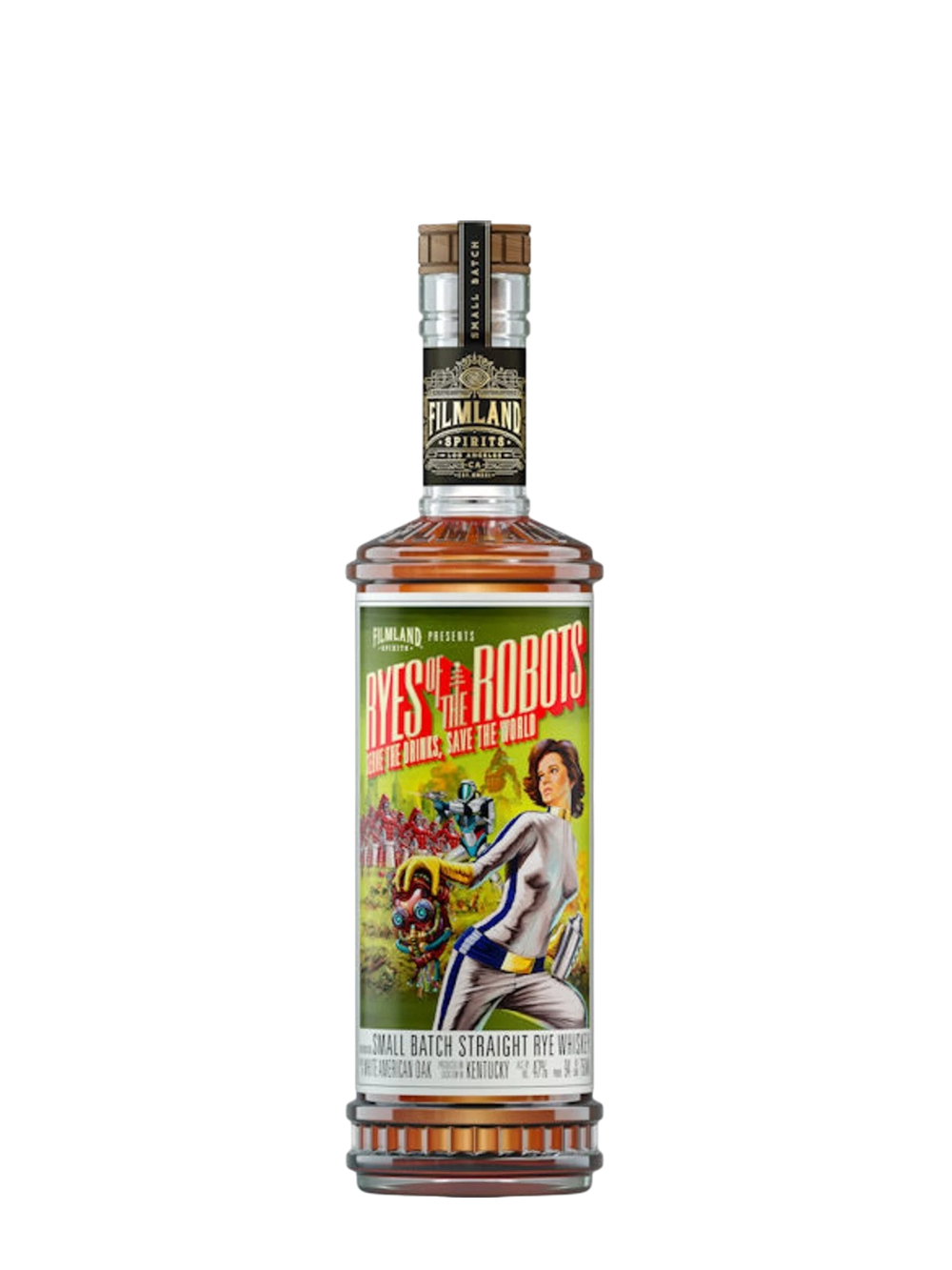 Filmland Ryes of the Robots small batch straight rye whiskey 750ML