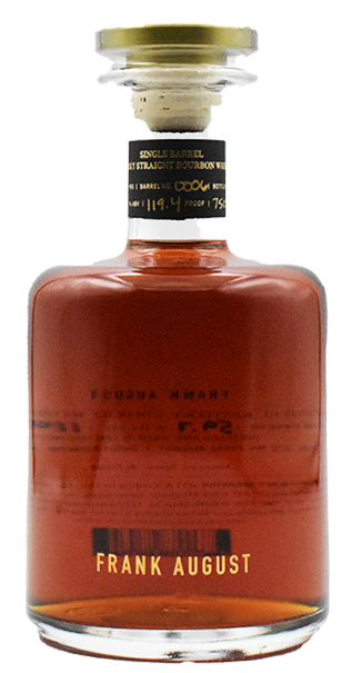 Frank August Single Barrel Bourbon Whiskey Cask Strength 750ml