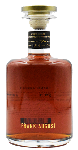 Frank August Single Barrel Bourbon Whiskey Cask Strength 750ml