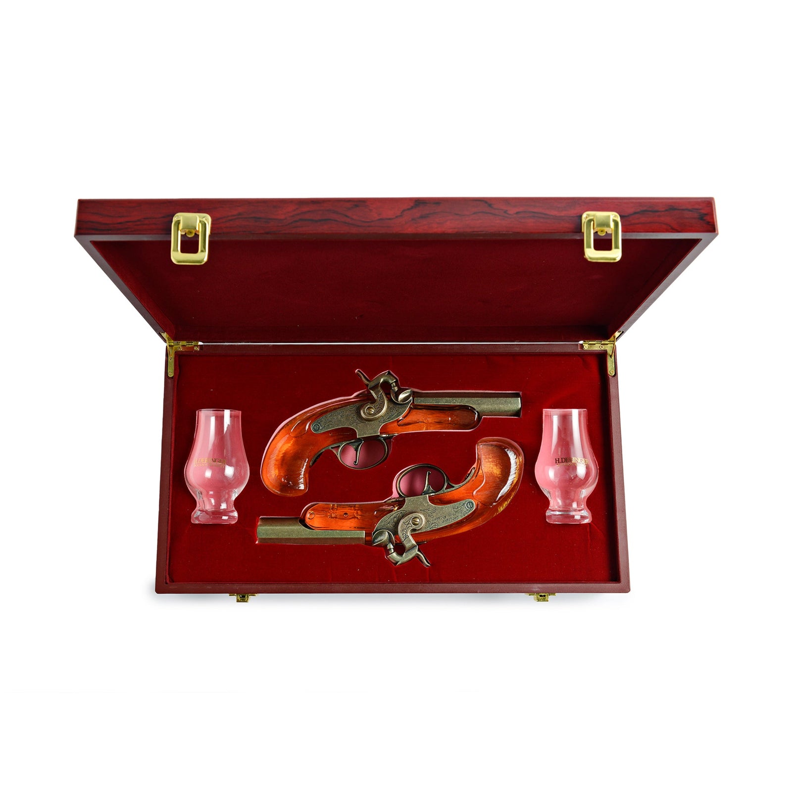 H Deringer Bourbon Whiskey Pistol Gift Set'..