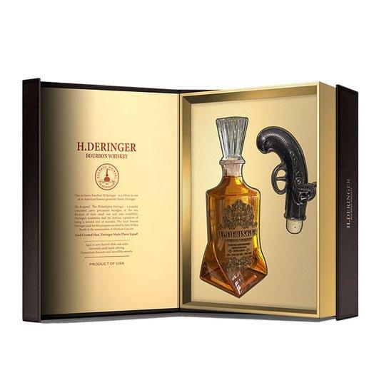 H Deringer Small Batch Bourbon With Gun 750ML