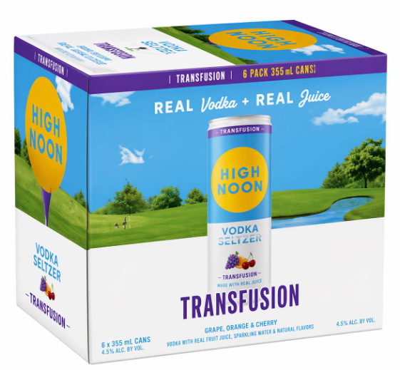 High Noon Vodka Seltzer Transfusion 6pack