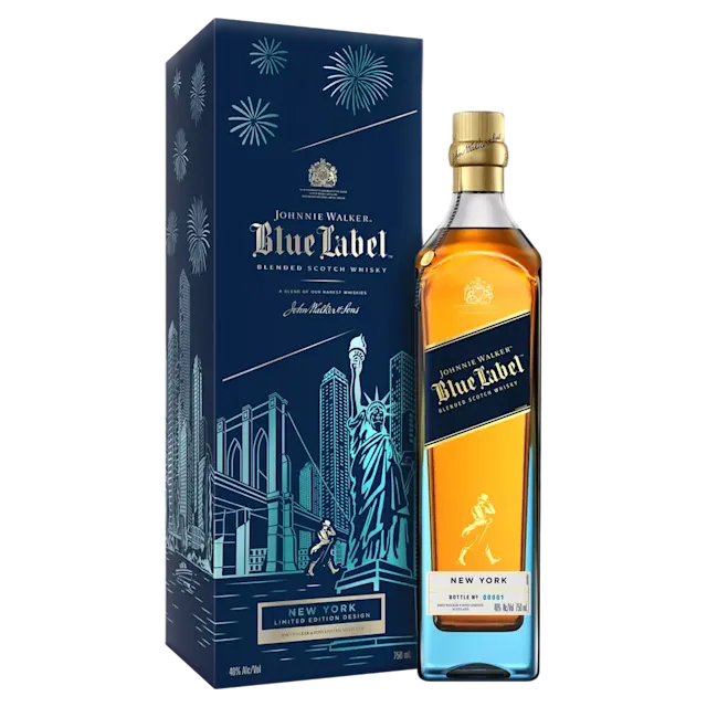 Johnnie Walker Blue Label Scotch Whisky New York Skyline Limited Edition,.