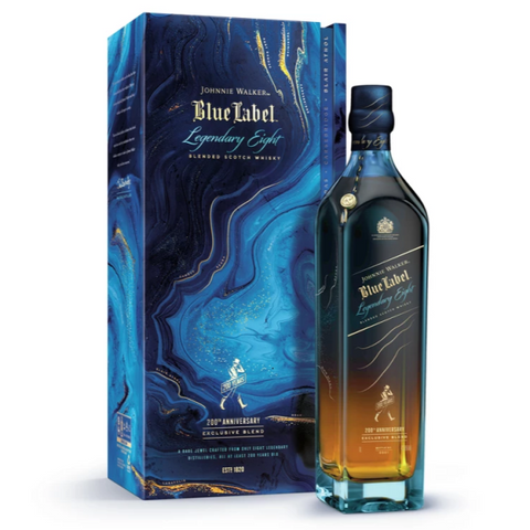 Johnnie Walker Blue Label Legendary Eight Blended Scotch Whisky 200Th Anniversary Exclusive Blend Bottle 750Ml