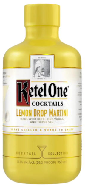 Ketel One Lemon Drop Martini Cocktail  36.2 ABV 375 ml