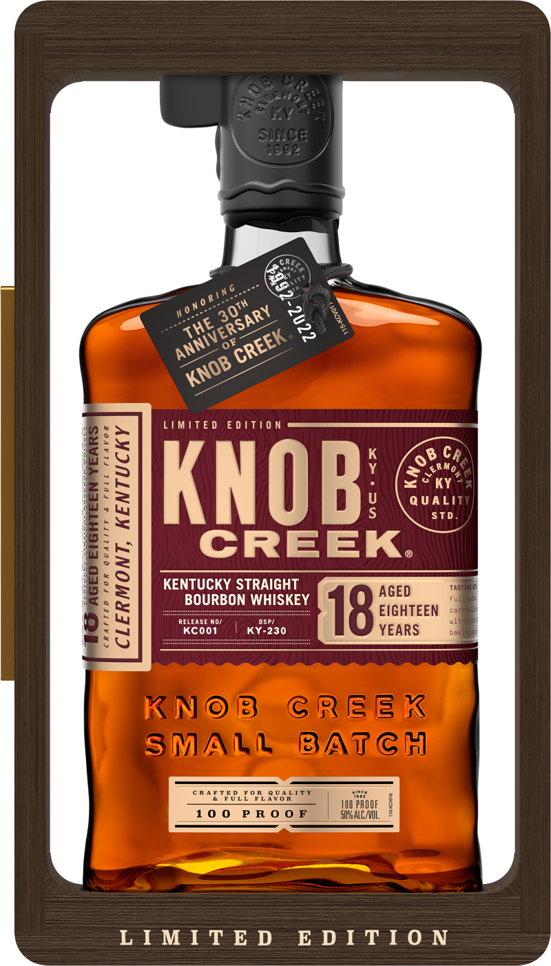 Knob Creek 18 Years Wooden Box 750ml