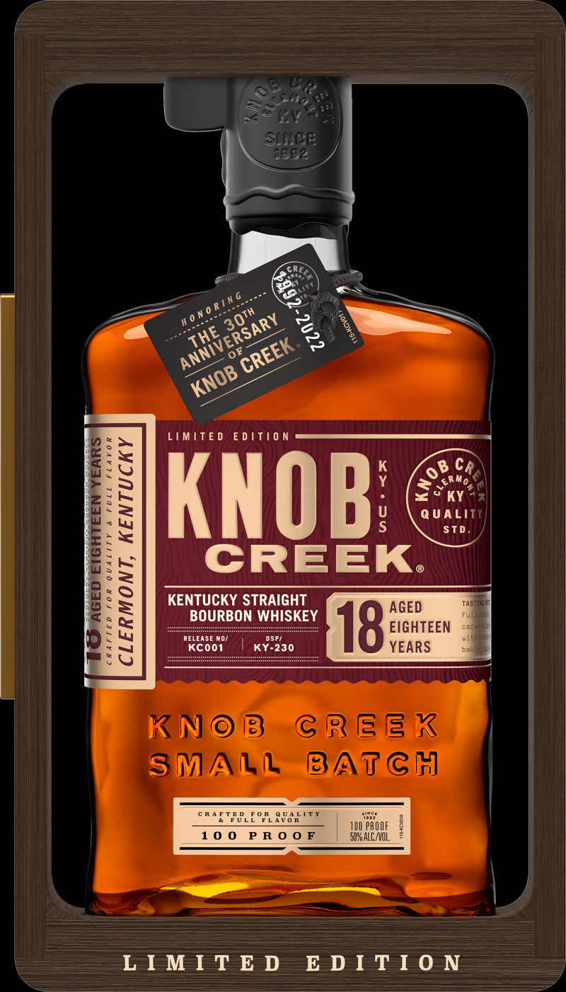 Knob Creek 18 Years Wooden Box 750ml