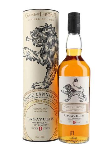 Lagavulin 9 Years Old Game of Thrones House Lannister Single Malt Scotch Whisky - Preet's Barrel