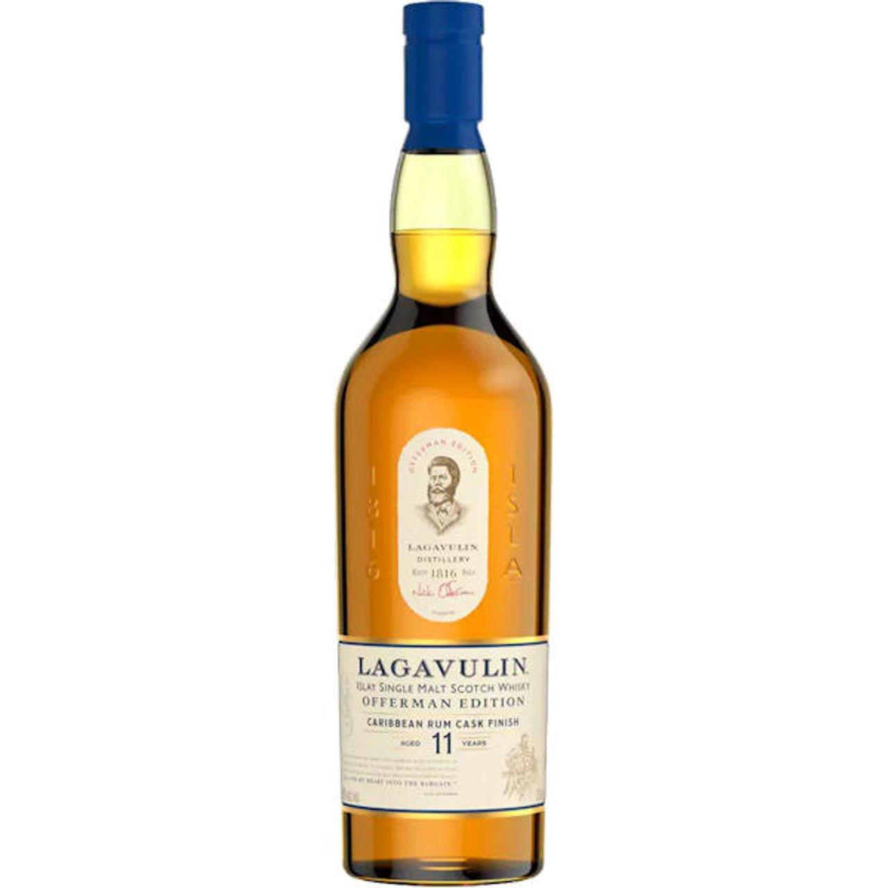 Lagavulin Single Malt Scotch Offerman Edition Caribbean Rum Cask Finish 11 Years Old 750ml - Preet's Barrel