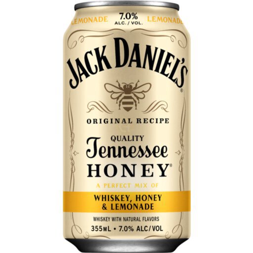 Jack Daniel's Tennessee Honey and Lemonade RTD Cocktail Cans,..