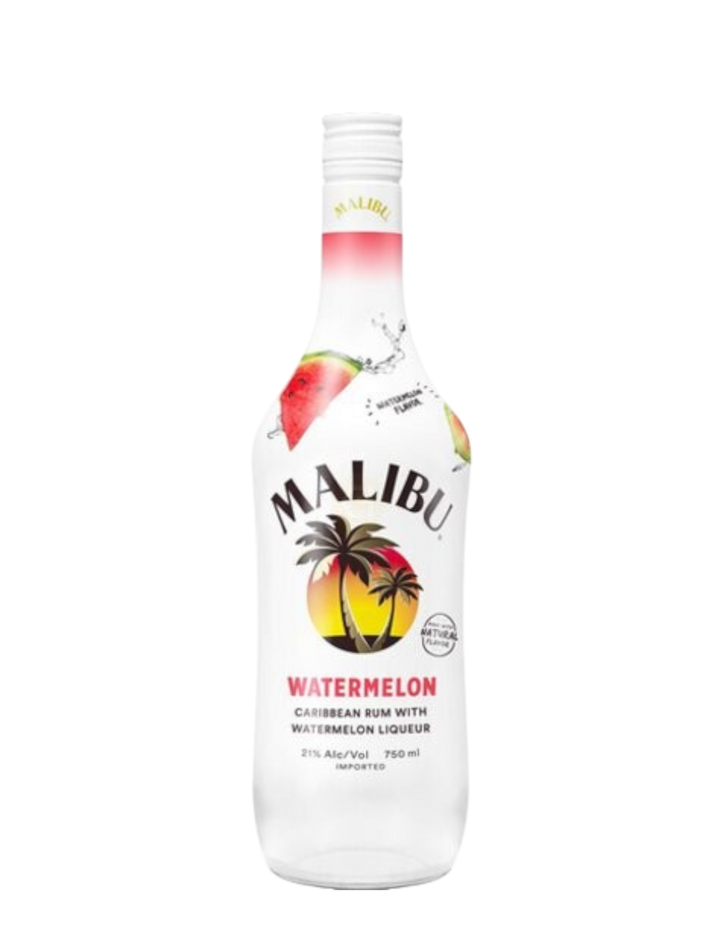 Malibu Caribbean Rum with Watermelon Flavored Liqueur 750ml