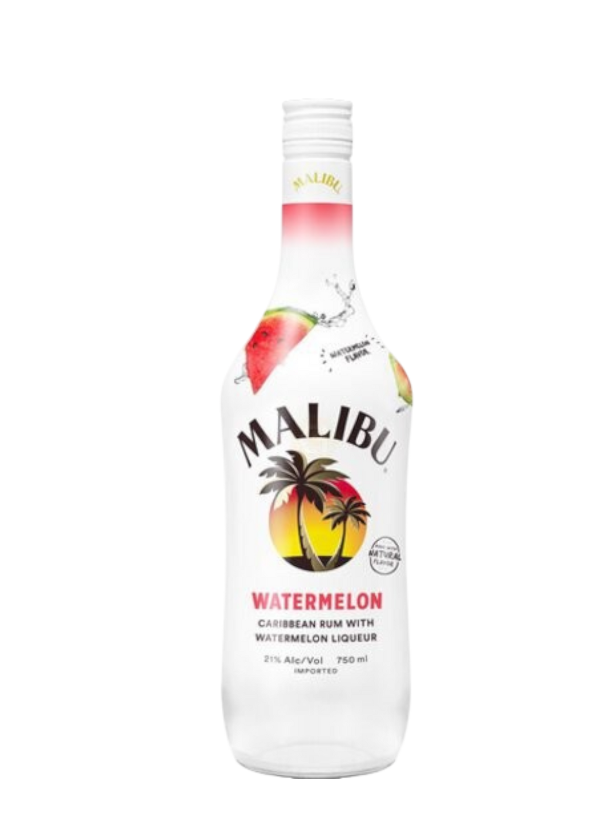 Malibu Caribbean Rum with Watermelon Flavored Liqueur 750ml